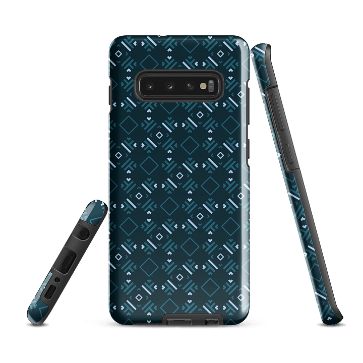 Facet Fantastic Blue Geometric Samsung Galaxy Case product image (5)