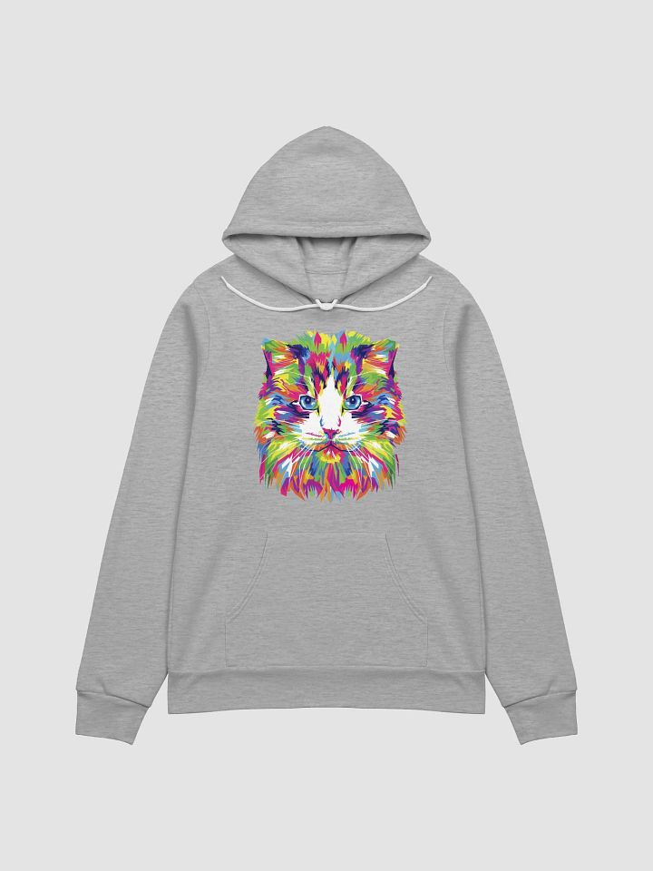 Vibrant Cat Face Artistic Hoodie product image (2)