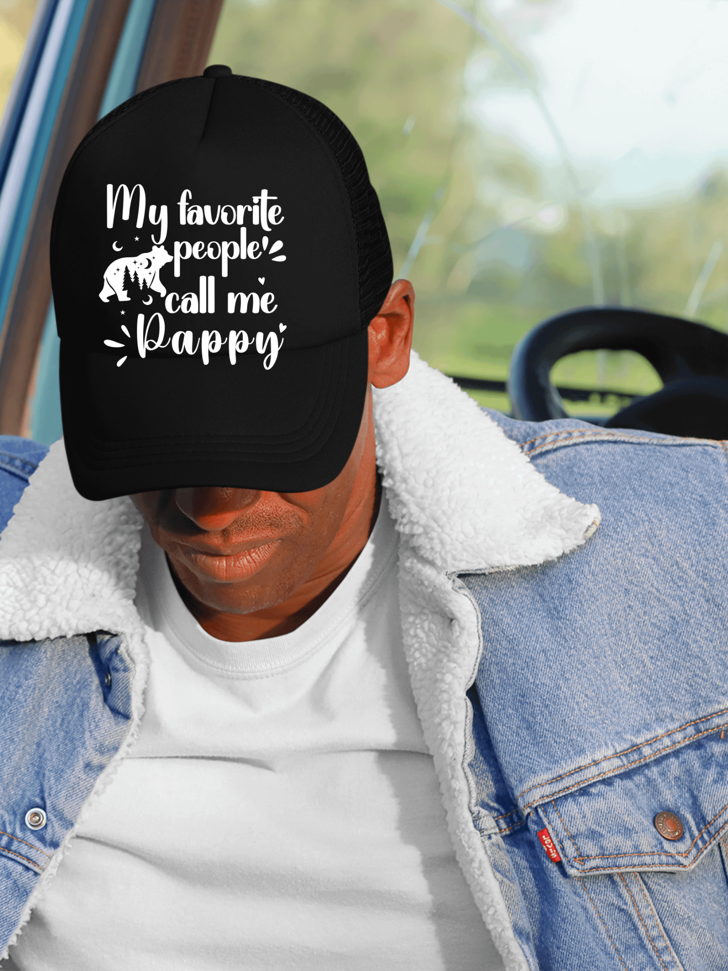 My Favorite People Call Me Pappy, Grandpa Foam Trucker hat product image (1)