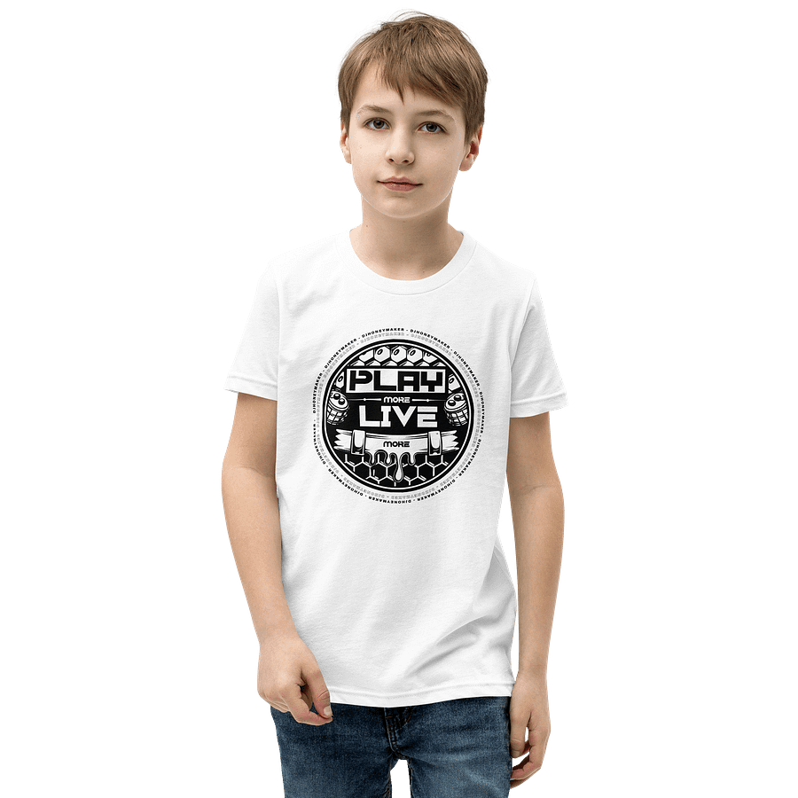 Play More Live More Youth Short Sleeve T-Shirt product image (73)