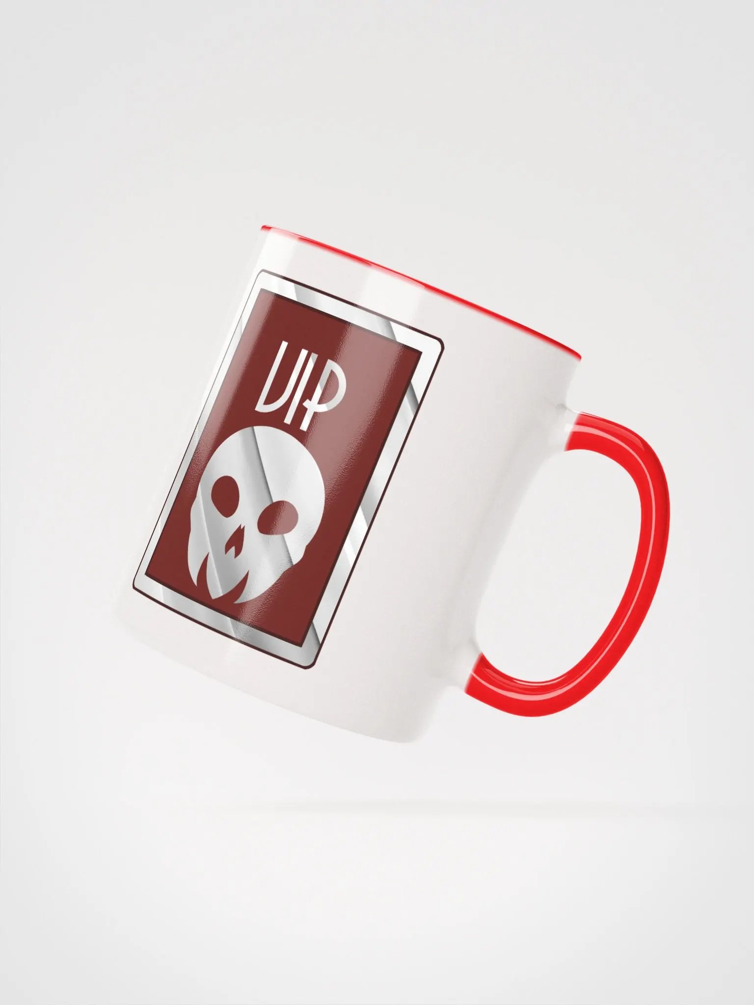 Hotel Calaveras VIP Ceramic Mug (White & Red) product image (5)