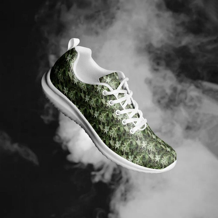 DARK GREEN CAMO PATTERN MEN'S ATHLETIC SHOES product image (1)