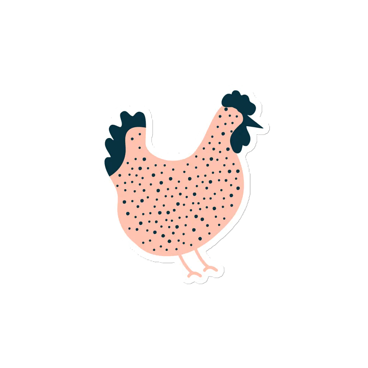 Pink Chicken Magnet product image (2)
