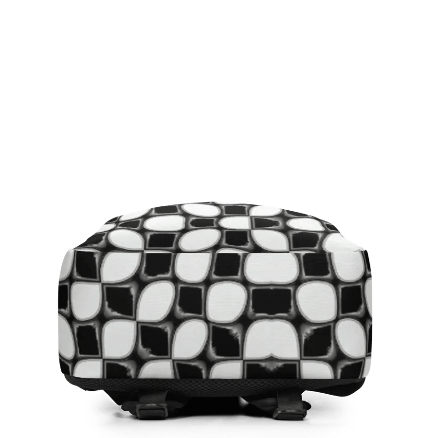 Interconnected Monochrome Grid Backpack product image (4)