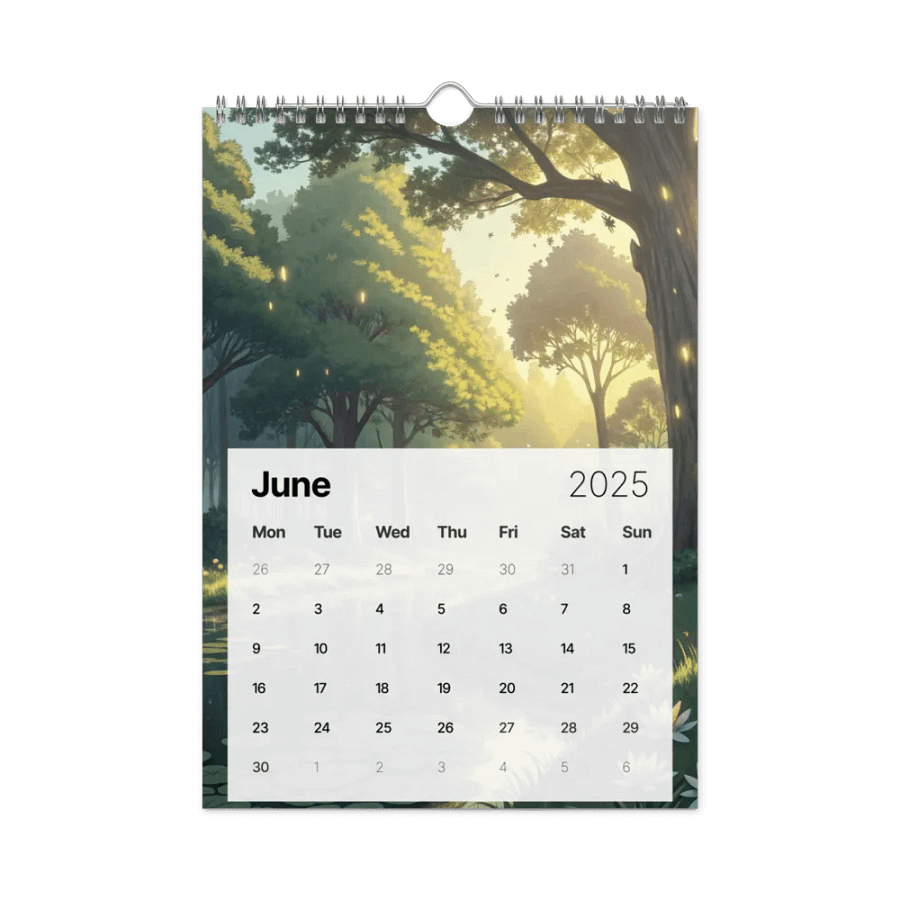 MAGICAL ANIME SEASONS WALL CALENDAR 2025 product image (8)