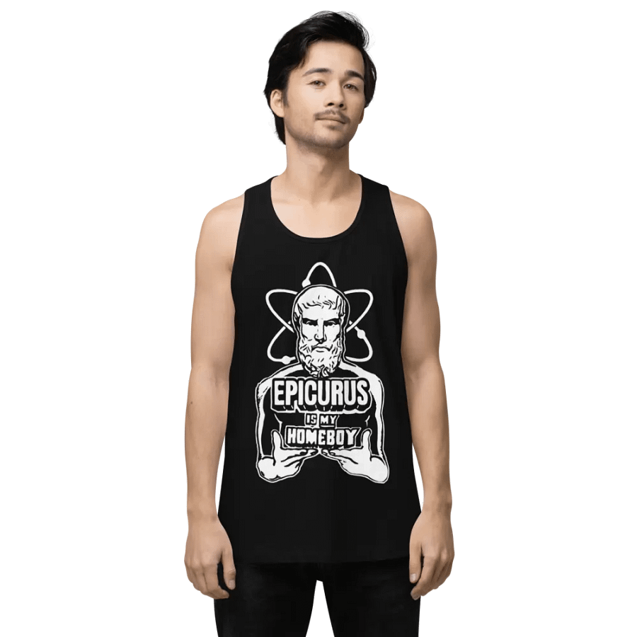 Epicurus Is My Homeboy (Cotton Heritage Men's Premium Tank Top) product image (4)