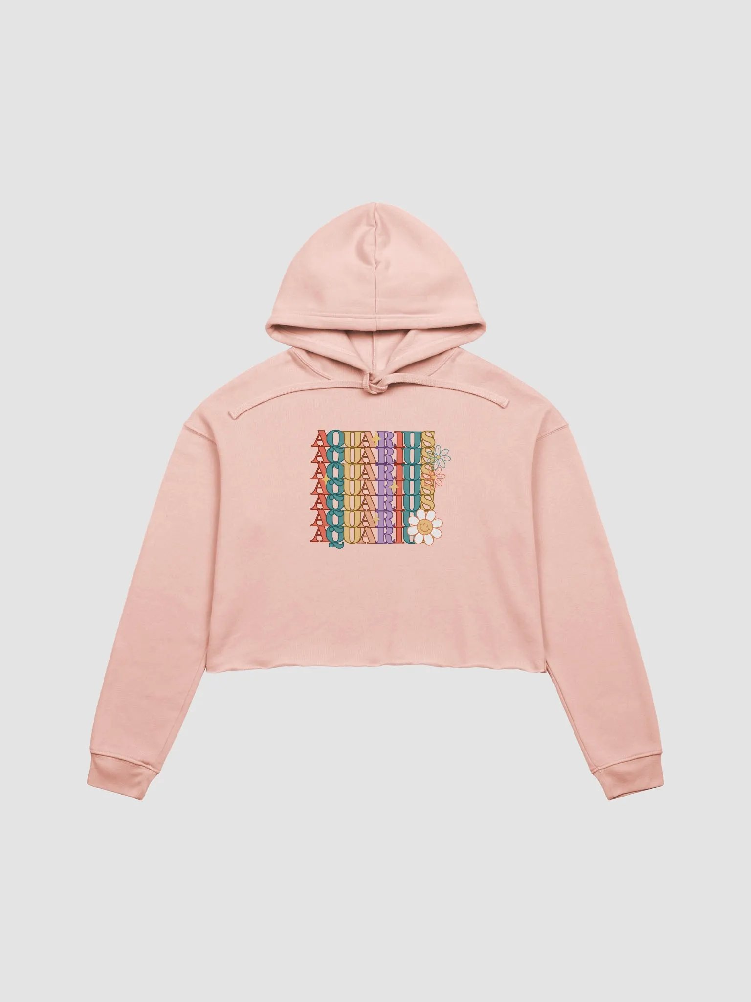 Aquarius Groovy Cropped Hoodie product image (1)