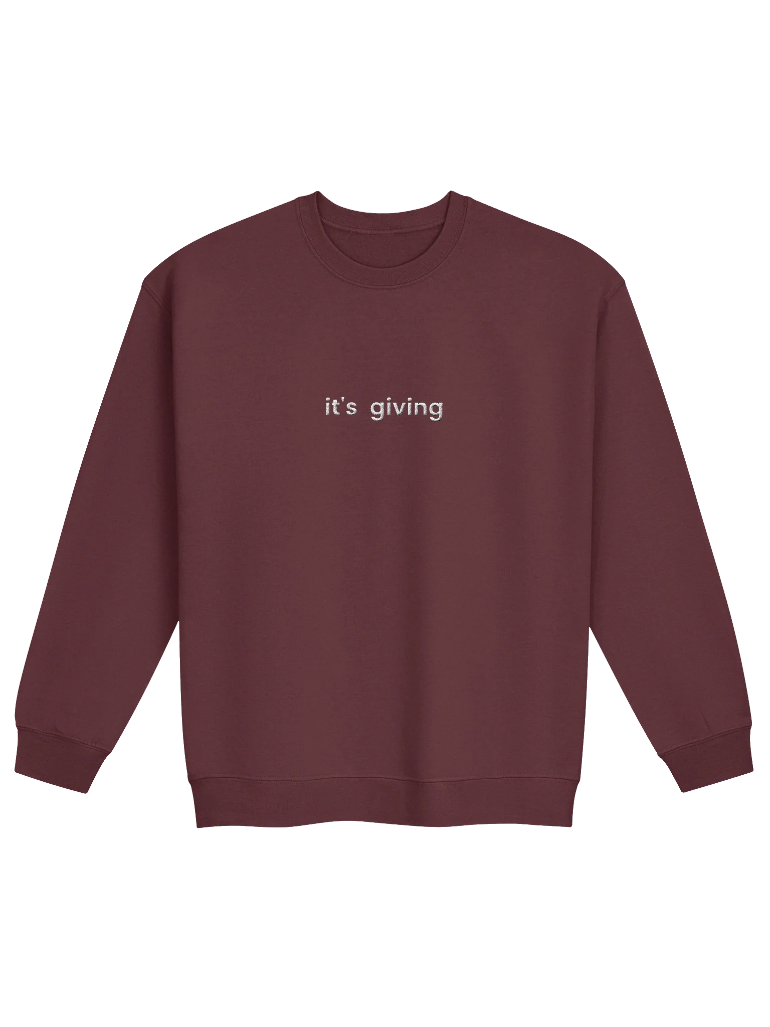 it's giving Dark Colors Crew Neck Sweatshirt - Embroidered product image (1)