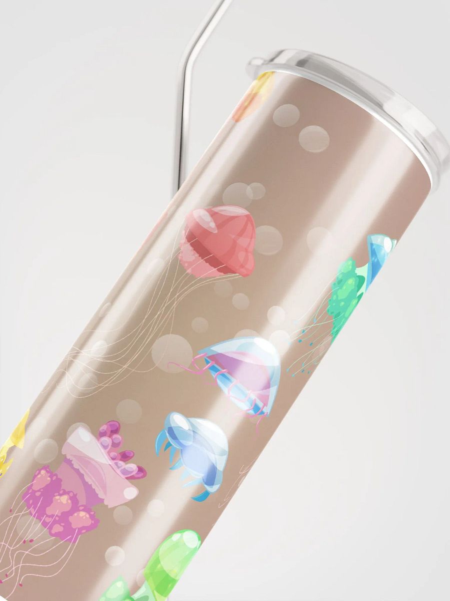 Dive into Refreshment: Jellyfish Tumbler - Eco-Friendly Stainless Steel with Straw product image (5)