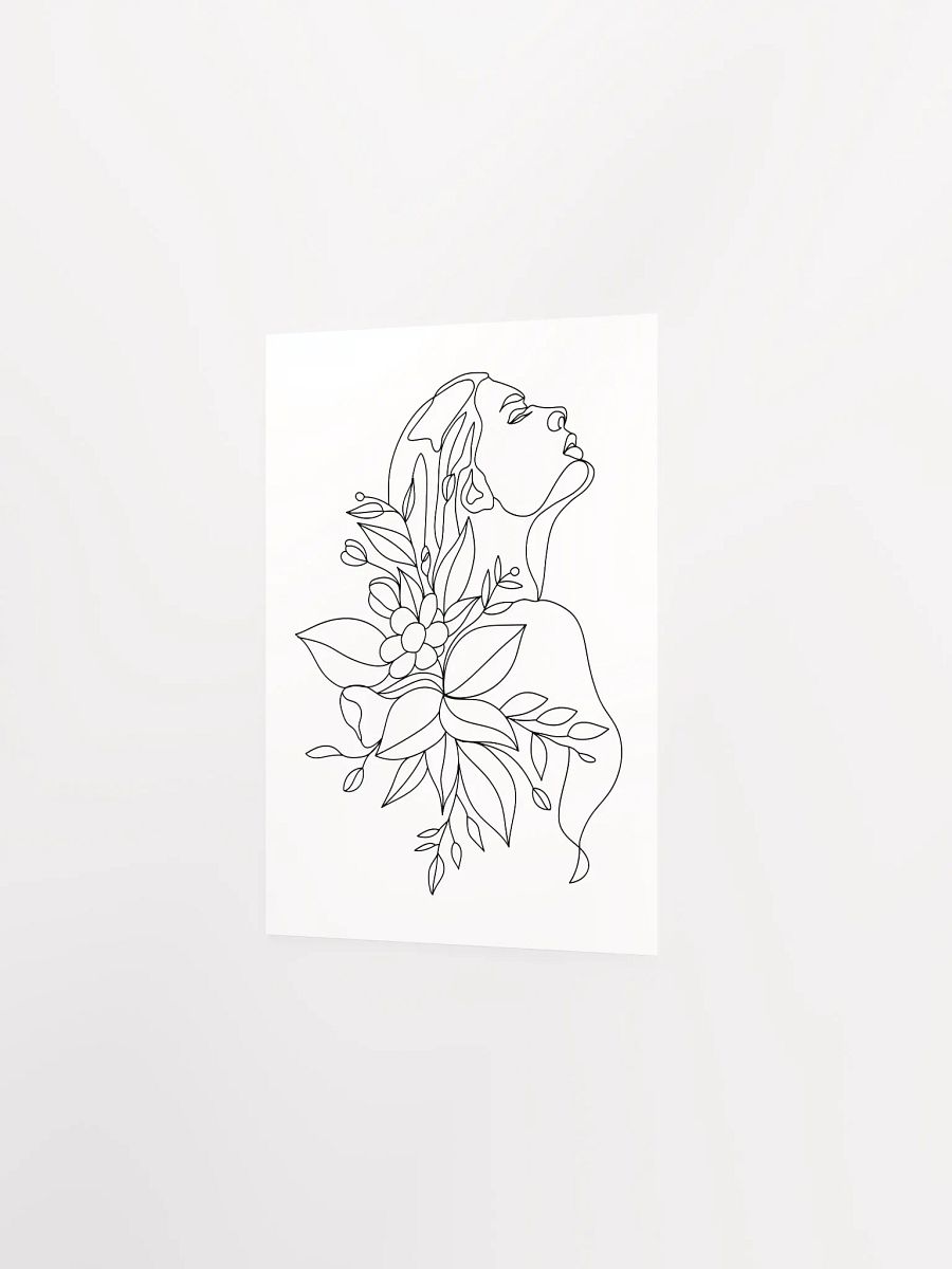 Emily - Enhanced Matte Paper Poster - Woman Line Art Print product image (8)