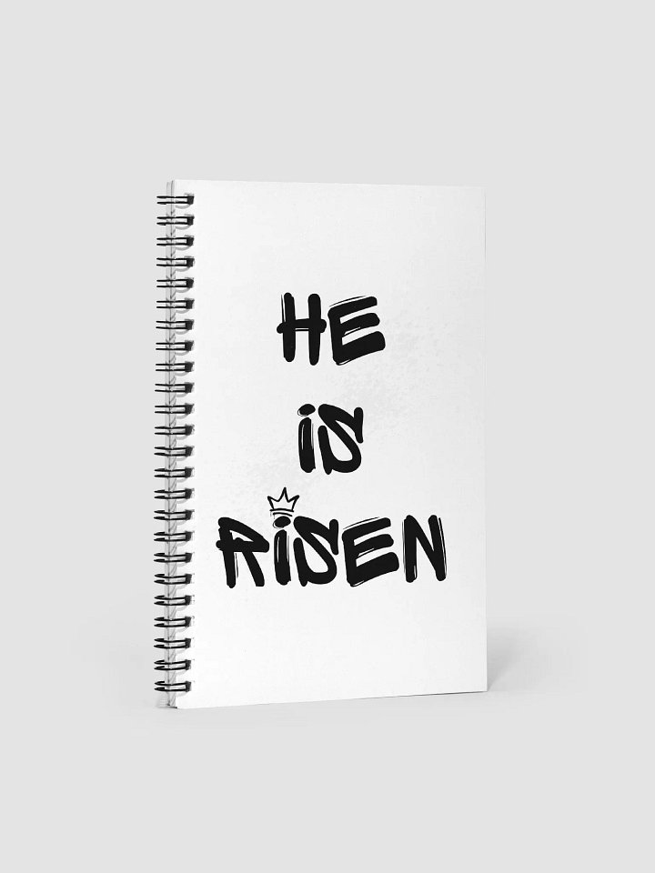 He is Risen Spiral Notebook (White) product image (1)