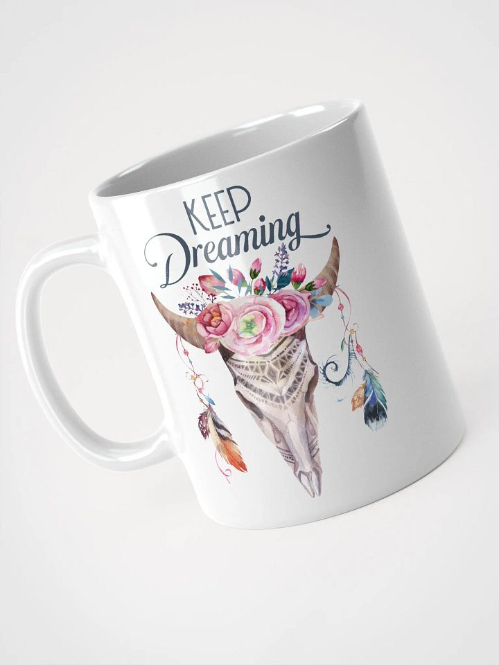 Floral Skull Keep Dreaming Mug product image (2)