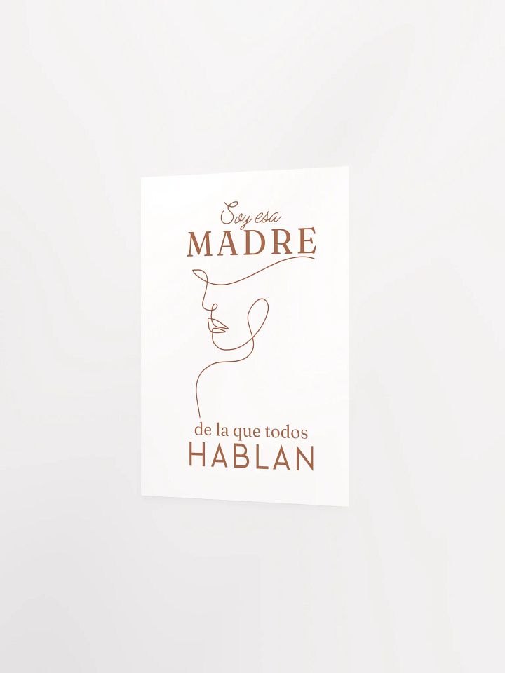 Boho Mother’s Day Design Soy esa madre paper poster product image (2)