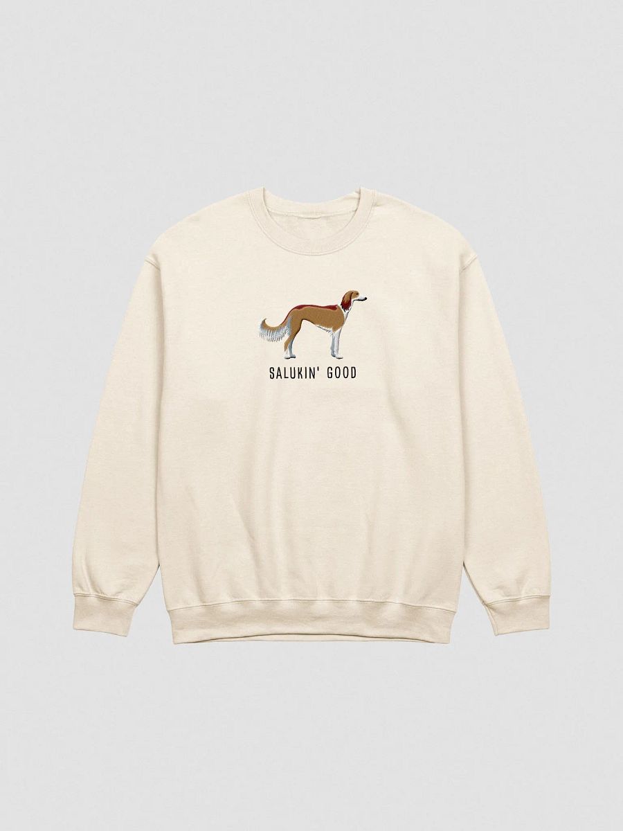 Salukin' Good Sweatshirt (Embroidered) of a Saluki product image (4)