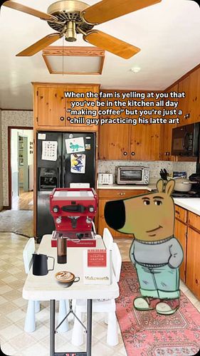 thanks for the pitcher grandma merry christmas 🎄
.
.
#espresso #barista #coffee #chillguy #real #relatable #chill