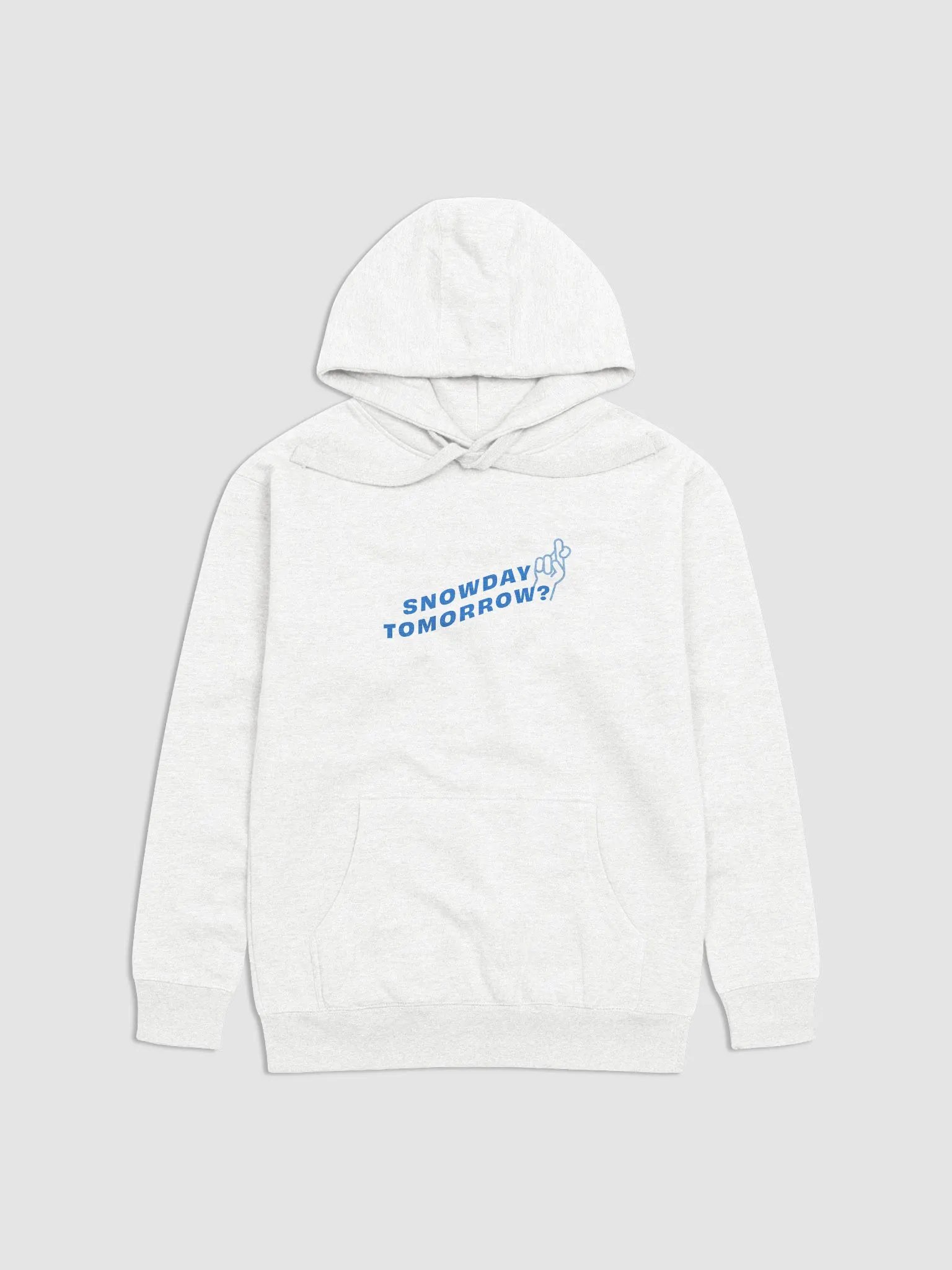 BNW - snowday tomorrow, white, hoodie product image (1)