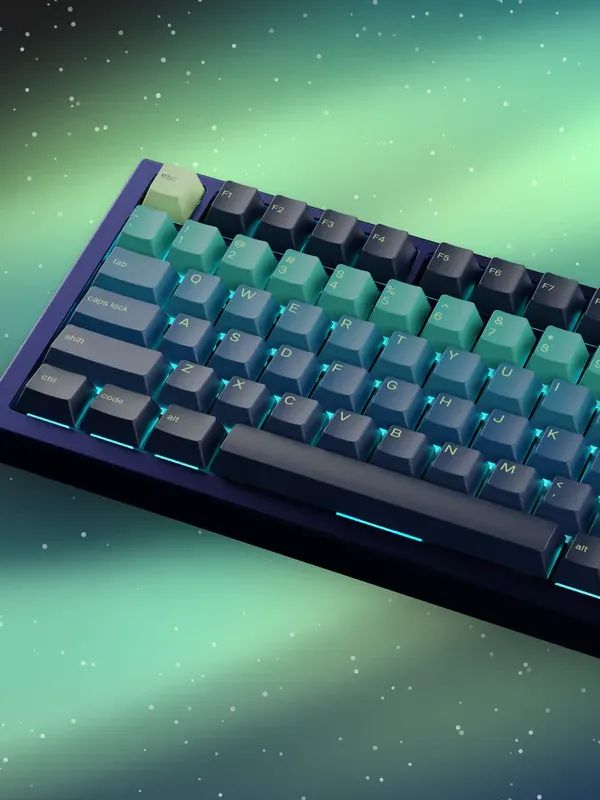 Limited Edition "NORTHERN LIGHTS" GPBT Keycaps product image (3)