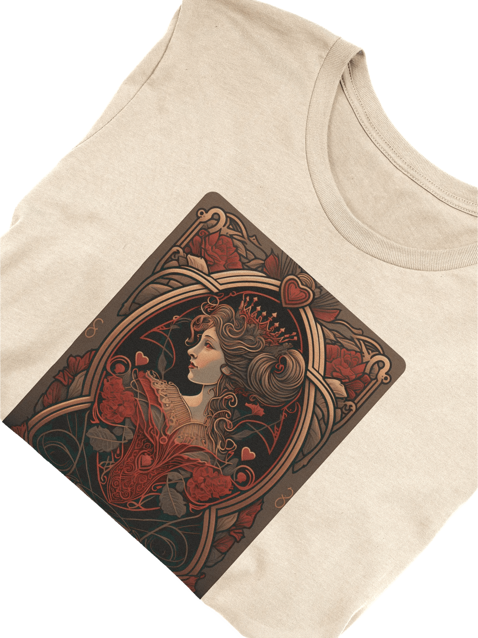 Queen of Hearts Art Nouveau T-Shirt product image (6)