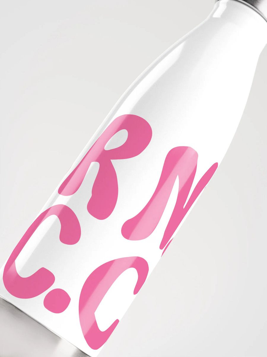 BRN.2C.C.™ | Stainless Bottle | Brilliant Rose on White 💧 product image (5)