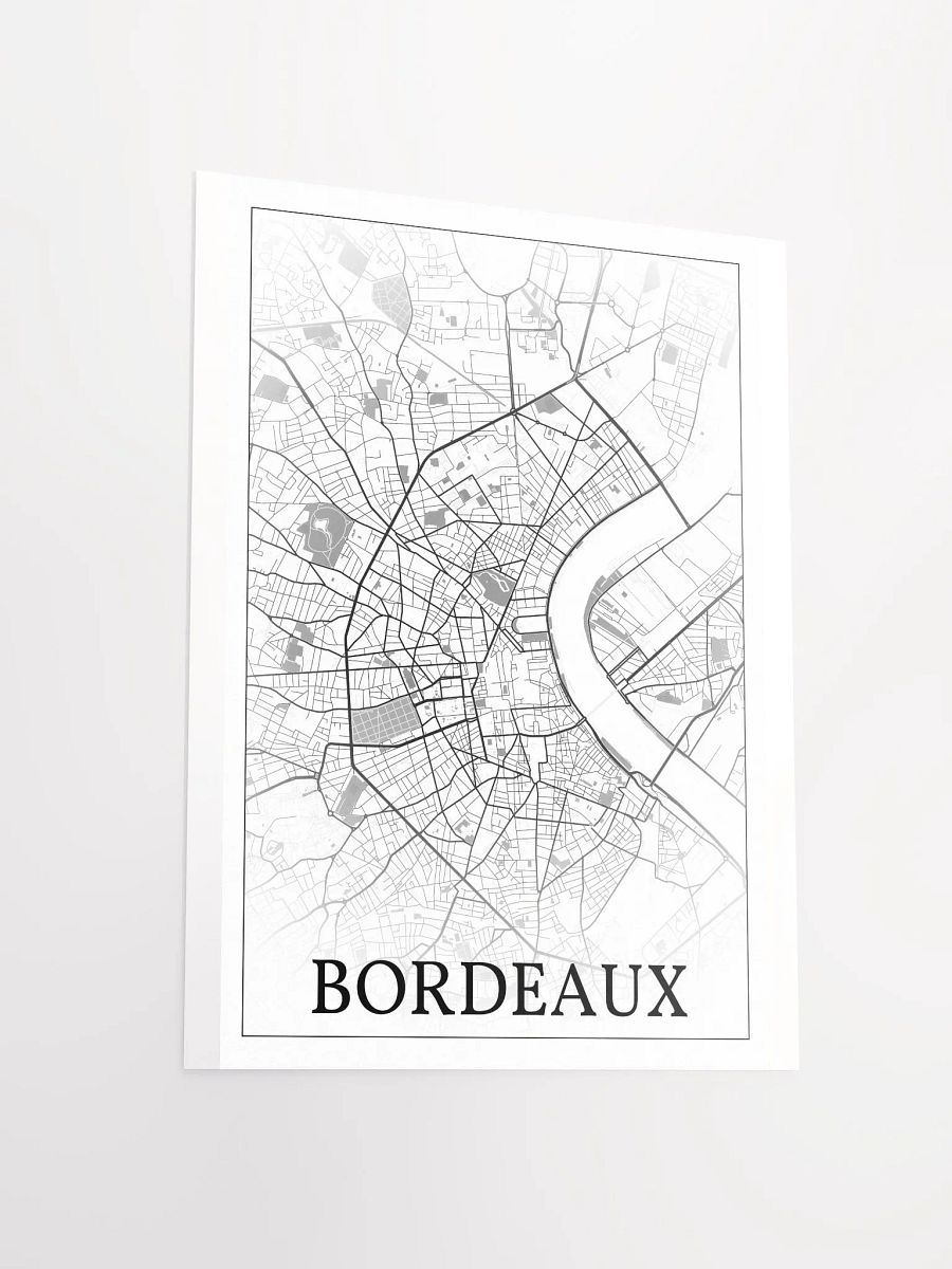 Bordeaux, France, city map print product image (13)