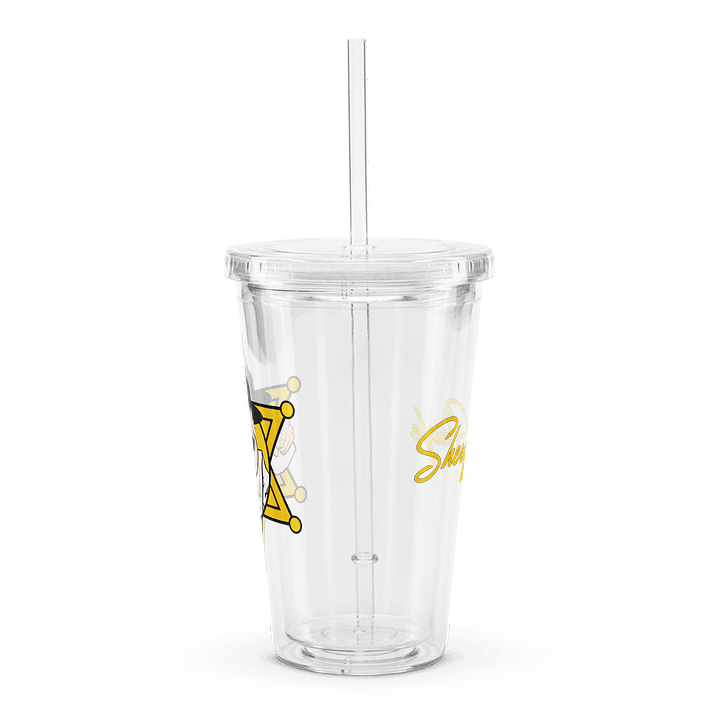 Sheriff Logo And Name Double Wall Clear Plastic Tumbler (16 oz) product image (1)