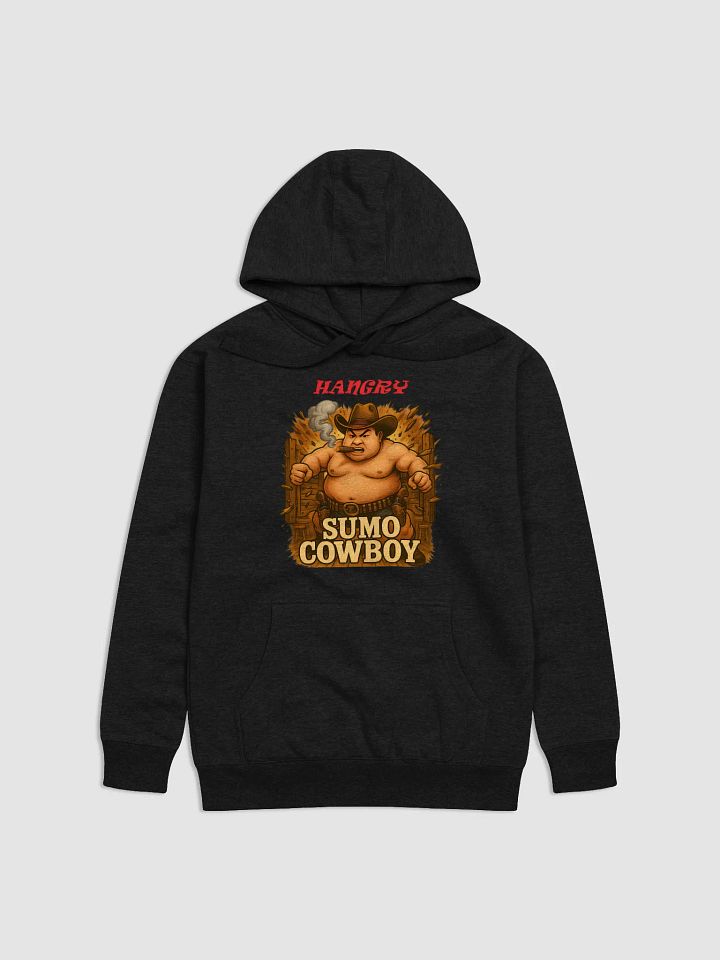 Rage in Style: Angry Sumo Cowboy Hoodie product image (1)