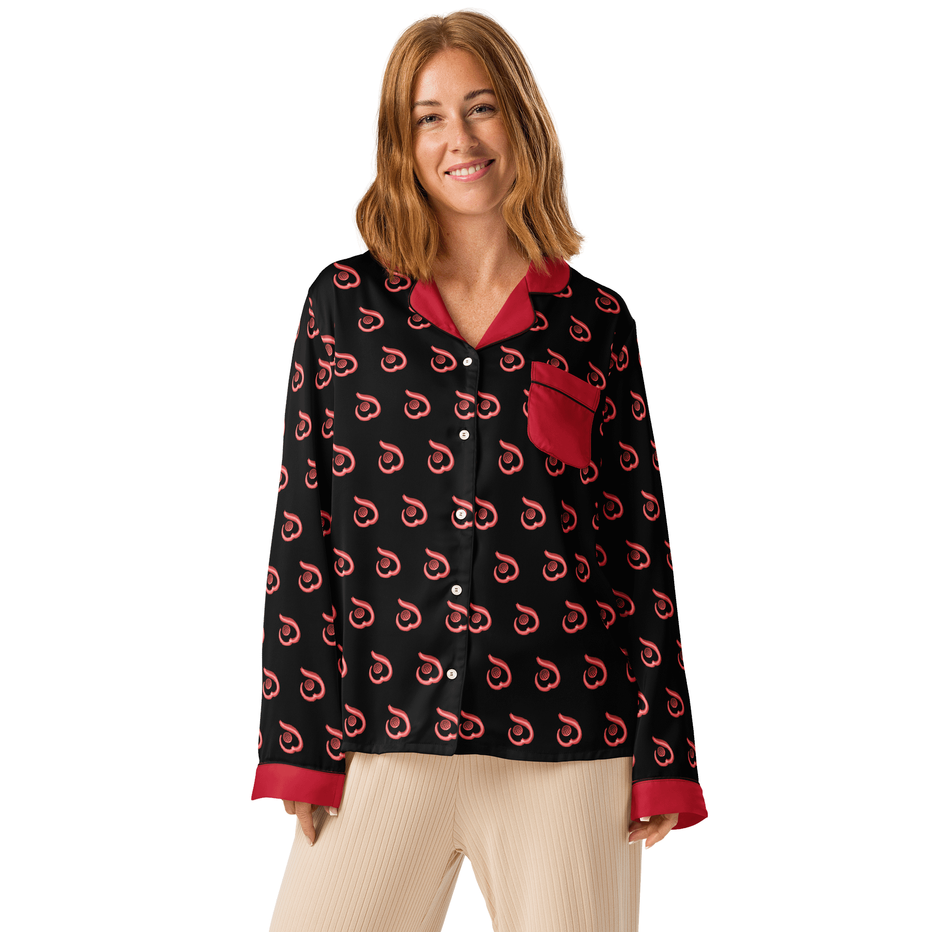 WILLOWISP Introductory Intern Patterned Long Sleeve Pajama Top product image (1)