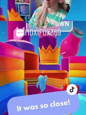 I’m crying! This was so close! I’m sorry I’ve been going MIA so much! Wedding, moving, and holidays are keeping me busy! #lgbtqstreamers #twitchtoks #cozygamer #gamergirlsbelike #fallguysmoments 