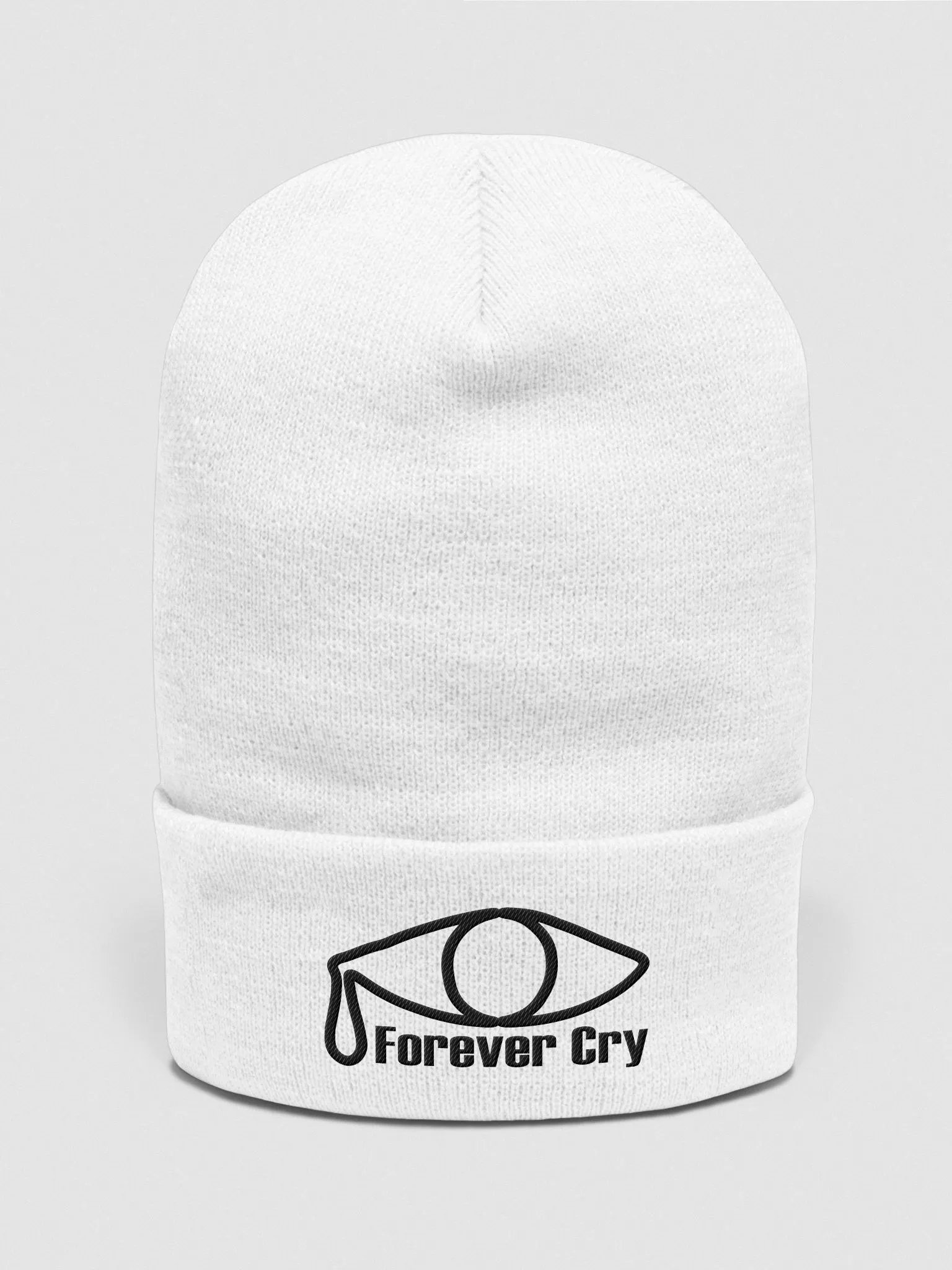 Forever Cry - Black #1 - Yupoong Cuffed Beanie product image (1)