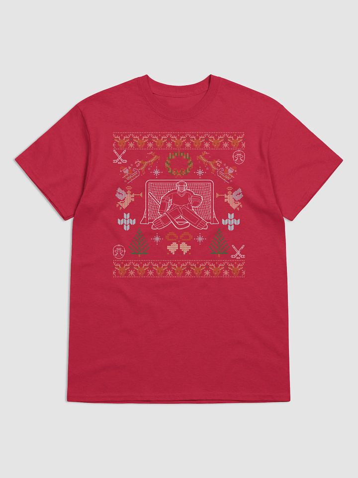 Hockey Holiday Goalie Ugly Tee: Puck the Halls! product image (26)