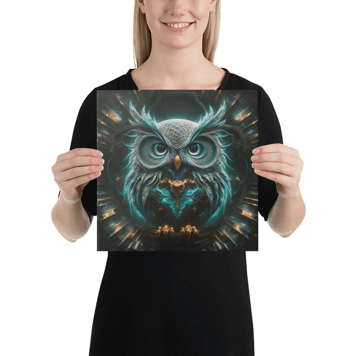 Fantasy Fractal Owl Art - v11 product image (2)