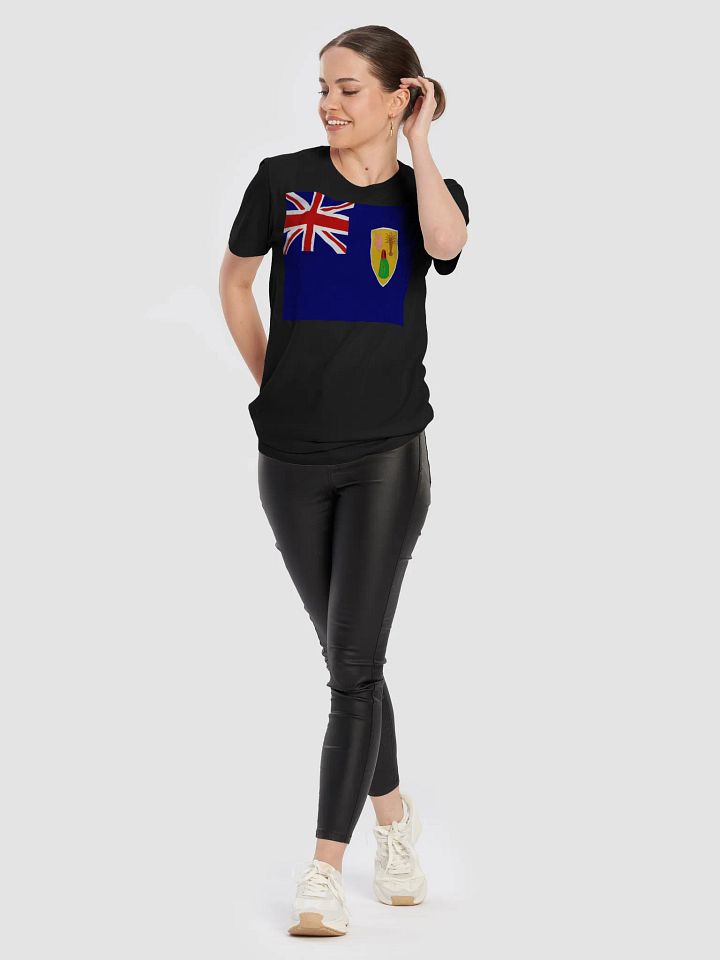 Graphic Grove Unisex Cotton T-Shirt with Turks and Caicos Islands Flag Design product image (1)