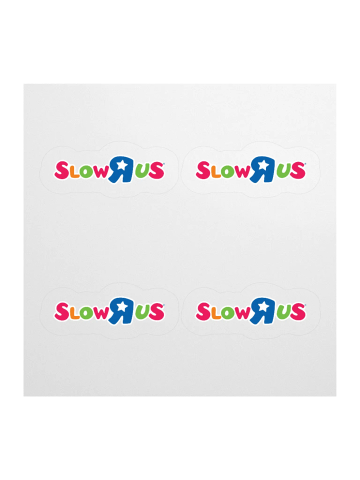 SLOW-R-US STICKERS (4-PACK) product image (1)