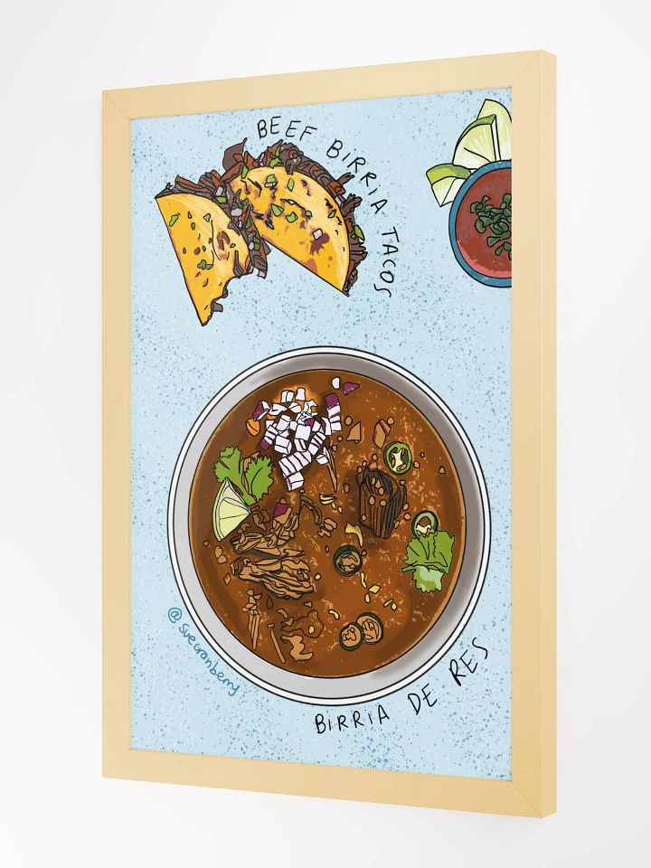 Beef Birria Tacos Framed Poster product image (2)