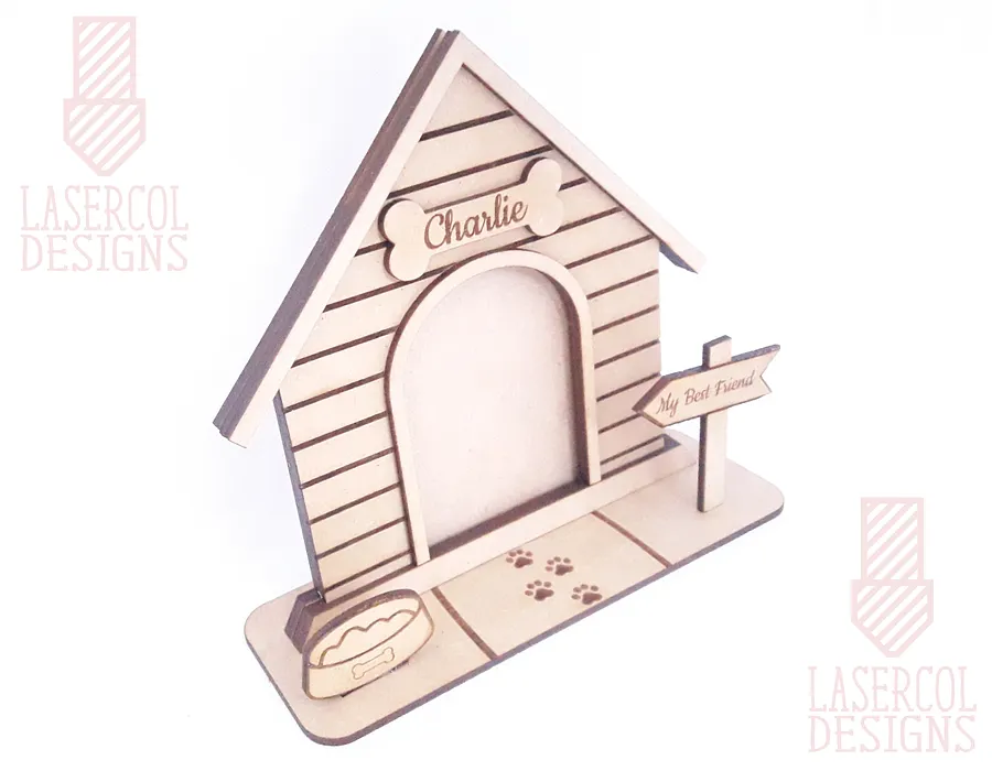 Dog House Photo Frame - Laser Cut Files product image (3)