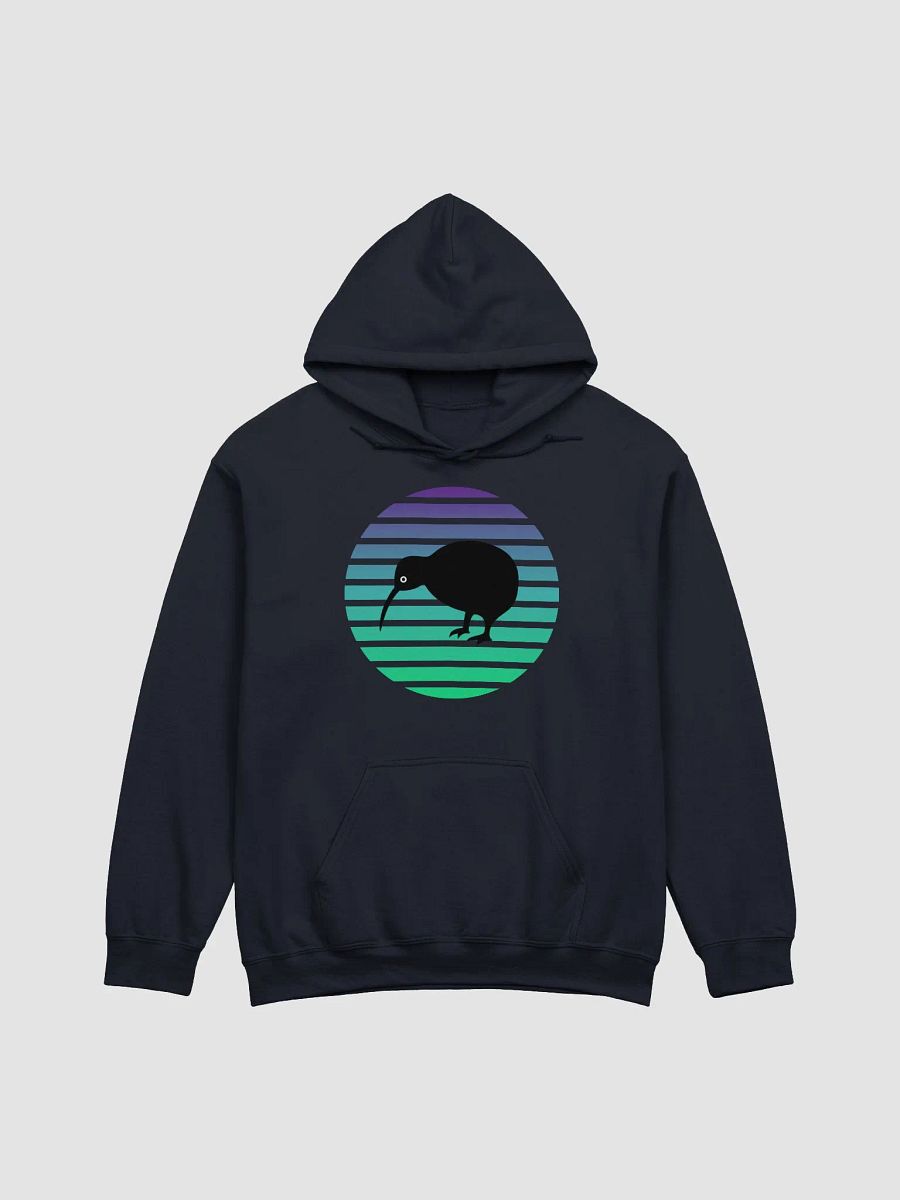 Retro Aqua Blue Sunset and Kiwi Bird product image (1)