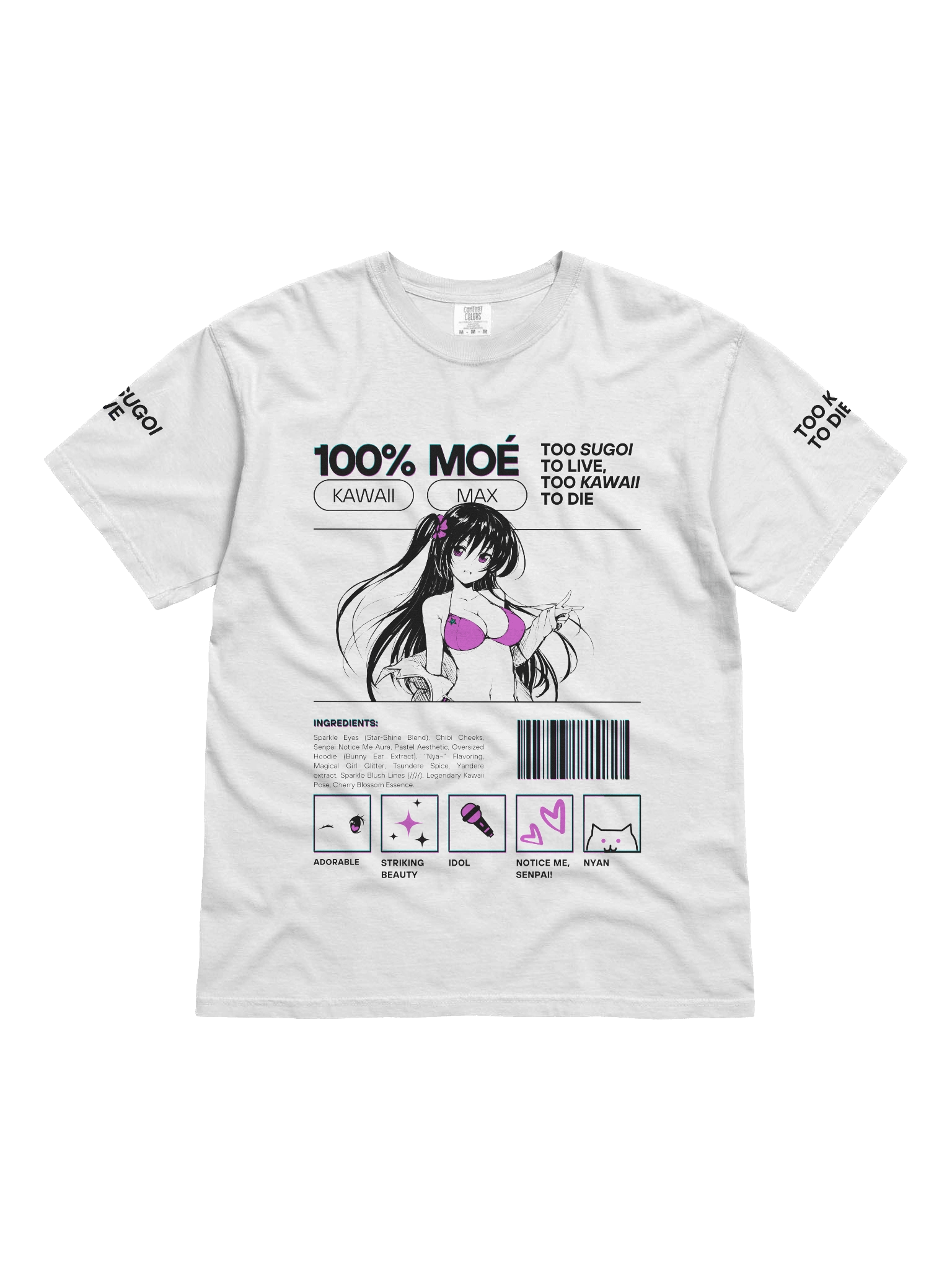 Too Sugoi/Too Kawaii labeled tee product image (1)