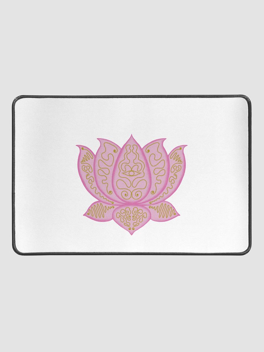 Golden Lotus Desk Mat product image (1)