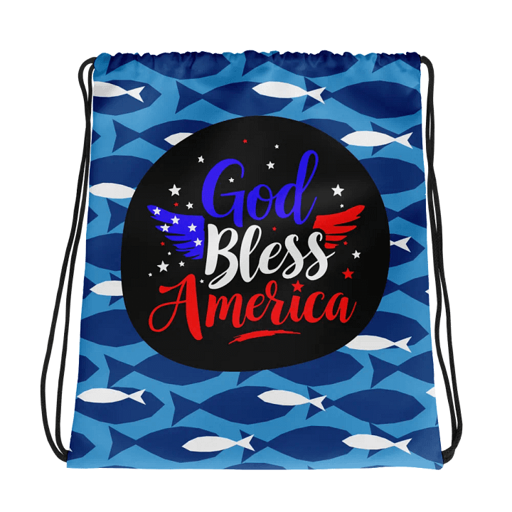 Drawstring Bag: God Bless America product image (1)