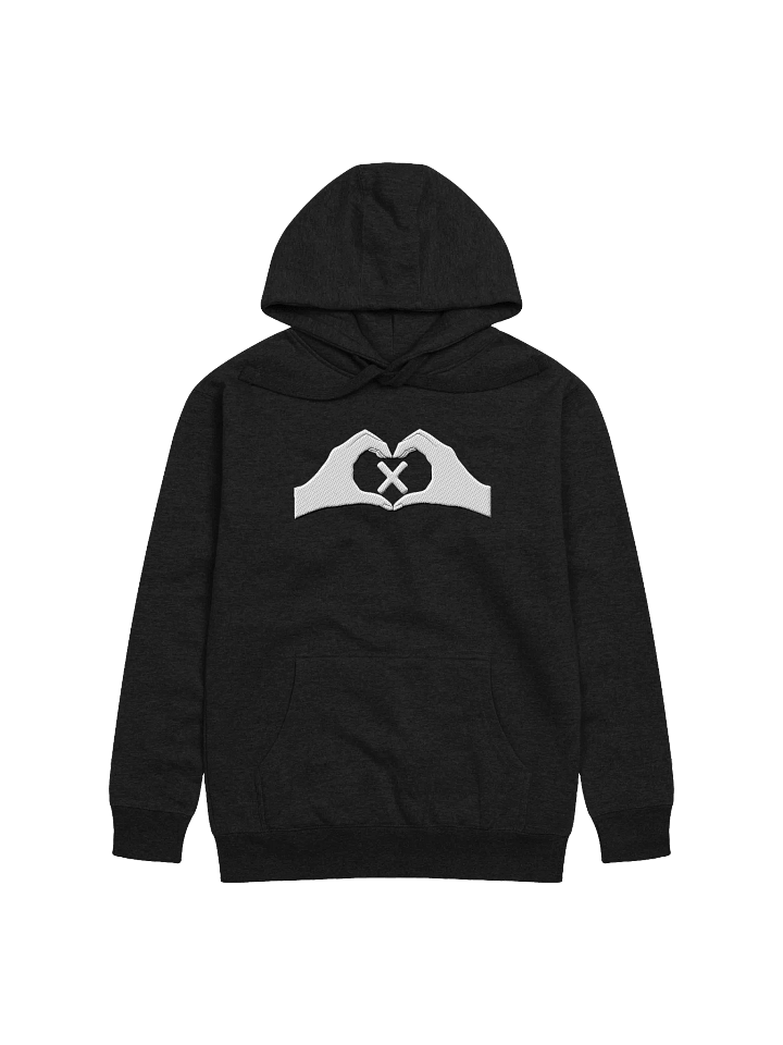 Heartfelt Love "X" Embroidered Unisex Premium Hoodie product image (5)
