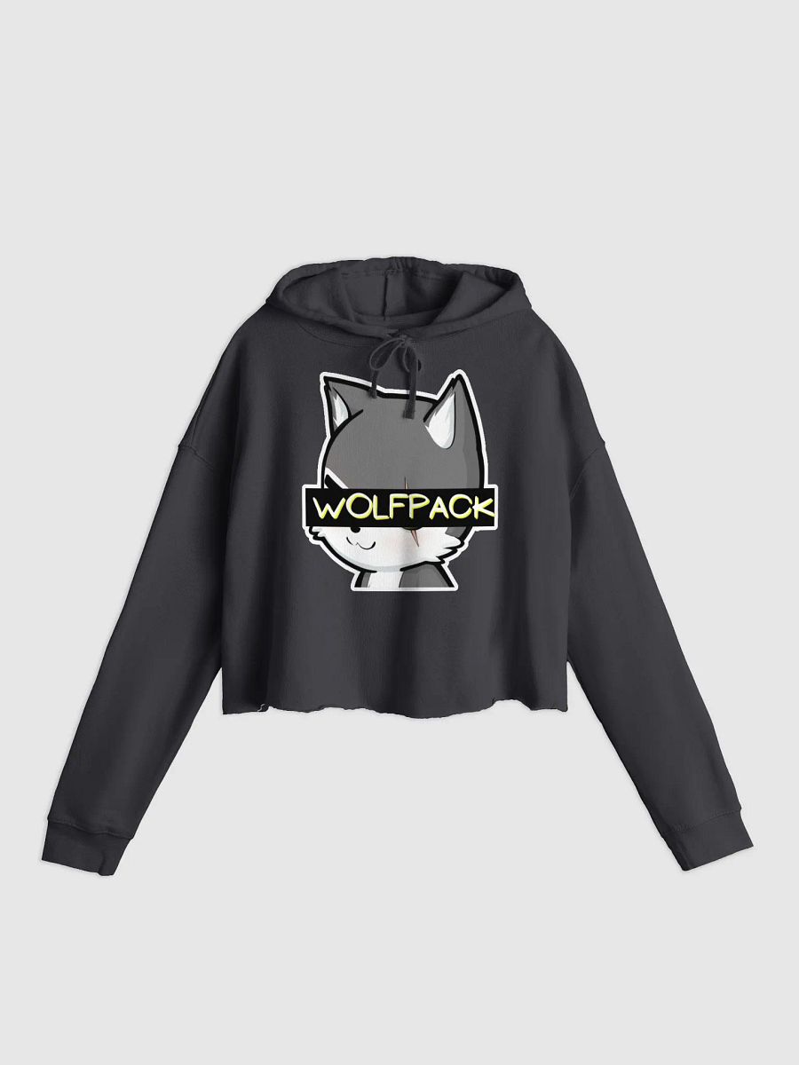 Women's WOLFPACK Crop Hoodie (Chibi Wolf) product image (4)