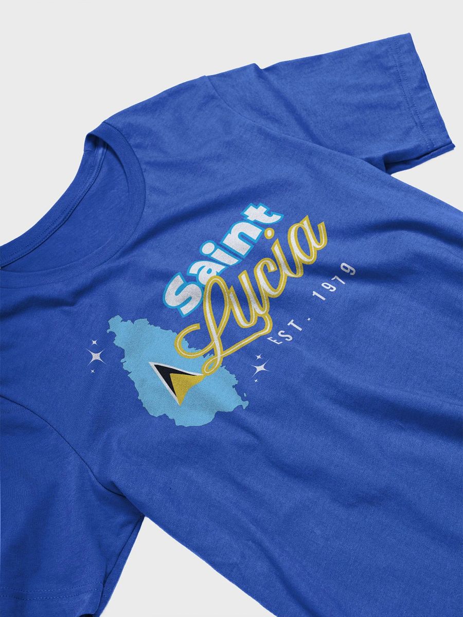 Saint Lucia Flag Outline T-Shirt product image (24)