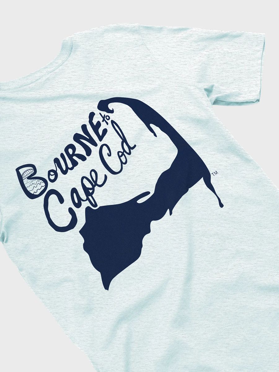 Women's | BOURNE to Cape Cod™ | Supersoft T-Shirt by Bella+Canvas | Navy Blue Logo on Light Neutrals product image (34)
