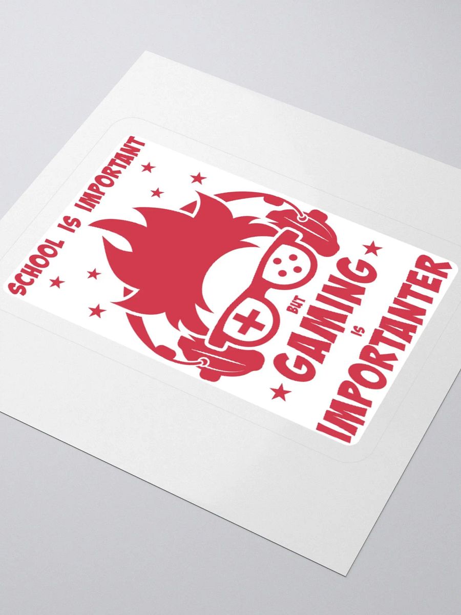 School is Important But Gaming is Importanter Sticker product image (7)