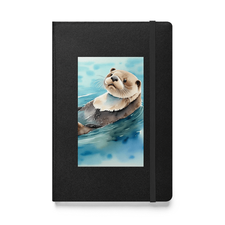 Serene Otter Hardcover Notebook product image (1)