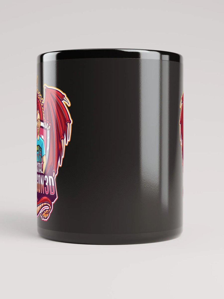 Digital Dragon 3D Coffee Mug (Dark Mode) product image (9)