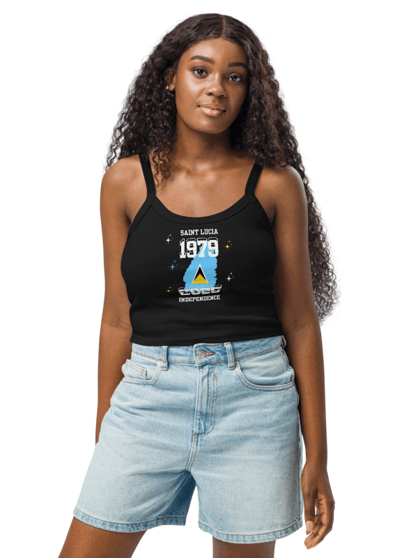 Saint Lucian Flag Micro-Rib Tank product image (12)