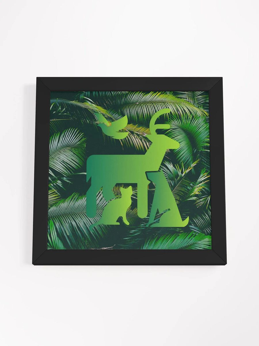 Endangered Species - Mexico - Logo Eco-Friendly Ayous Wood Framed Poster product image (4)