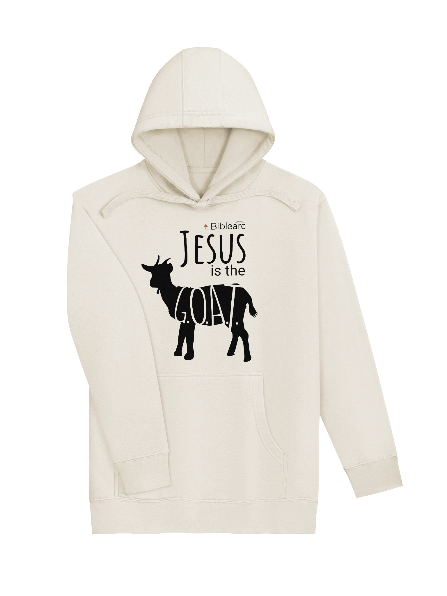 Jesus is the G.O.A.T. Hoodie (Light Colors) product image (3)