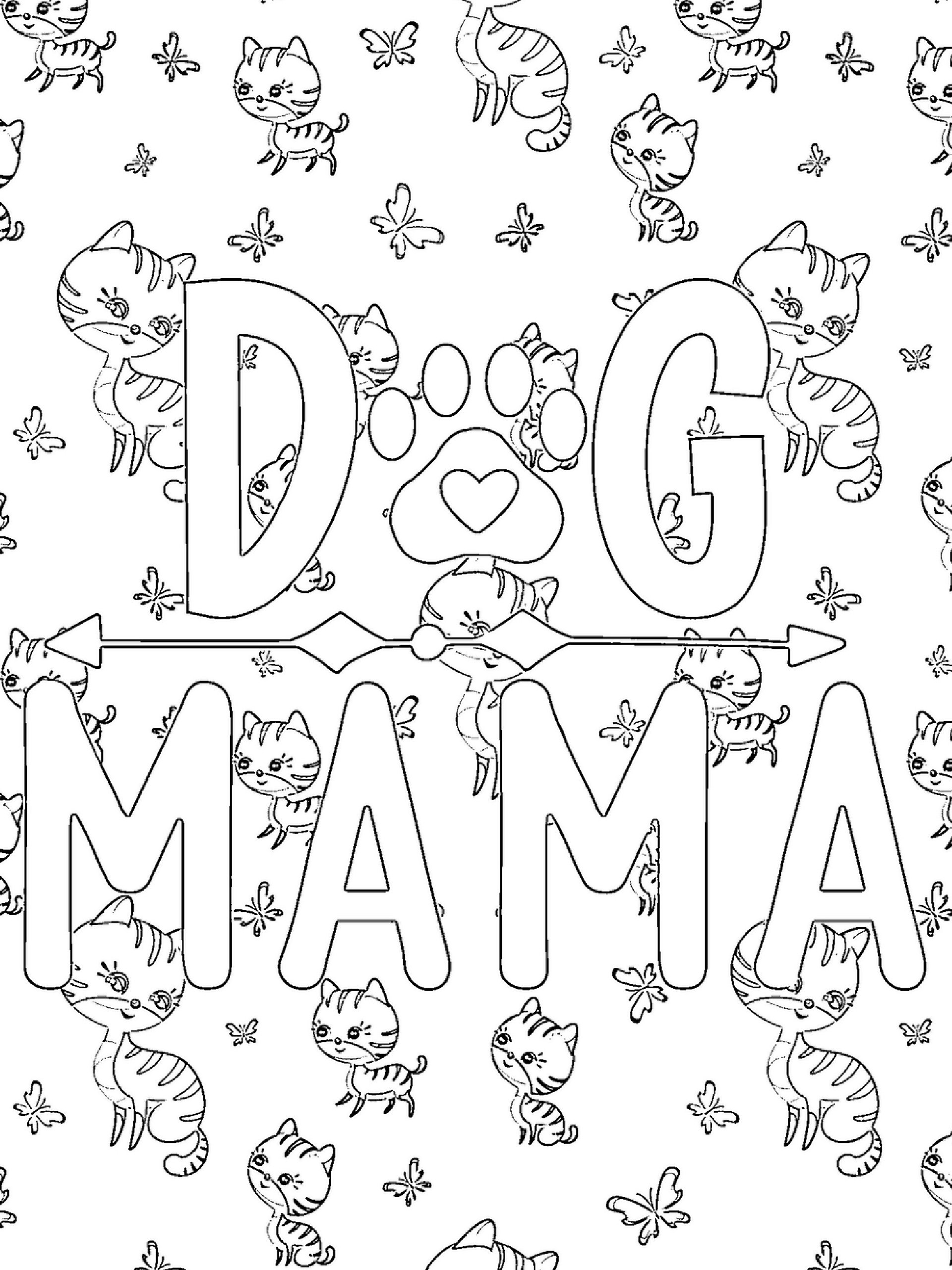 Relaxing Coloring Pages for Young Women-Pet Mama Life product image (2)